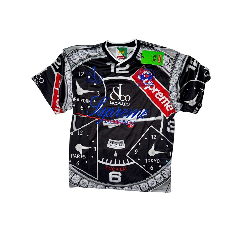 Supreme La Martina Jacob & Co Watch Jersey Black Medium SS24 New